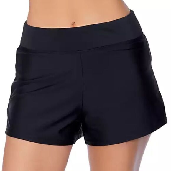 ISLAND ESCAPE Women's Pull-On Swim Shorts swimsuit swimwear - Picture 6 of 7